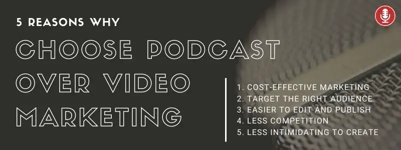 5 reasons why choose podcast over video marketing