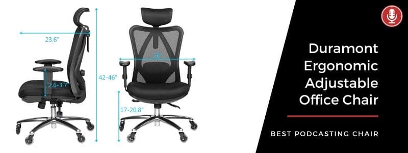 SIHOO Ergonomic Chair with Adjustable Lumbar Support, Wide Thick Cushion  and Flip-up Armrests, Big and Tall Office Chair for 330lbs. 