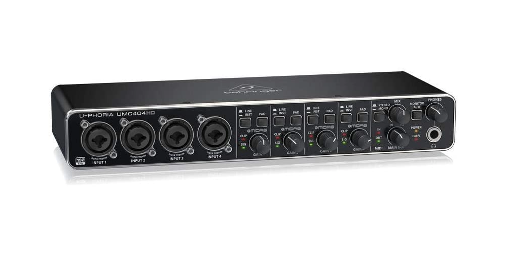 Behringer U-Phoria UMC404HD audio interface under $500